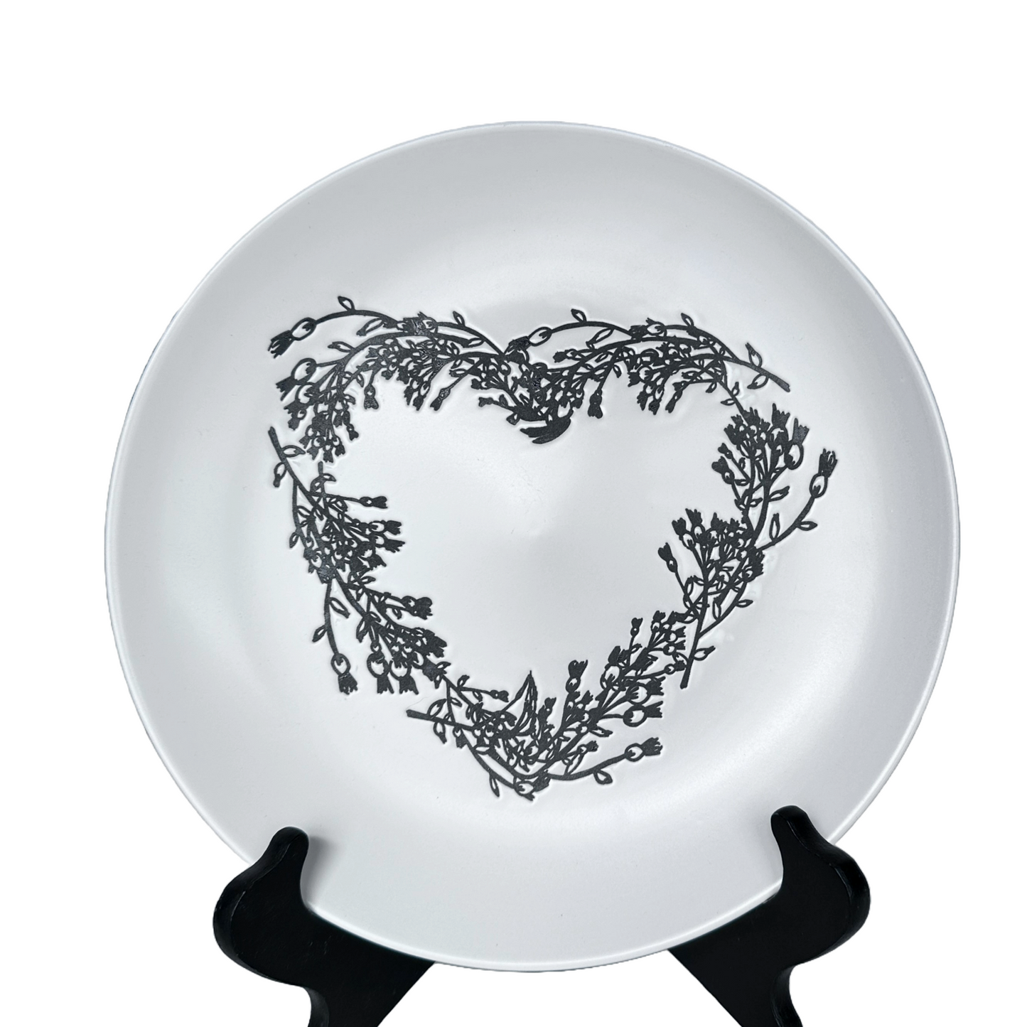 Vita Collection Nature Hearts 10.5" Ceramic Dinner Plate by Secret Celebrity