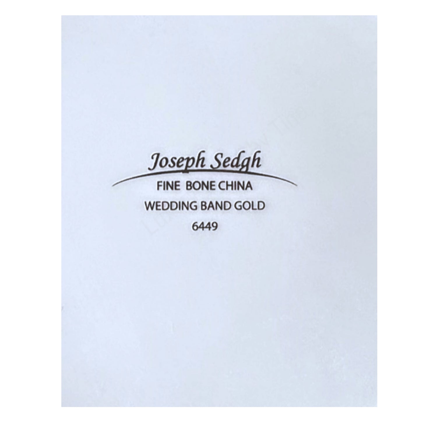 Joseph Sedgh Wedding Band Gold Fine Bone China 8" Salad Plate Appetizer Plate x4