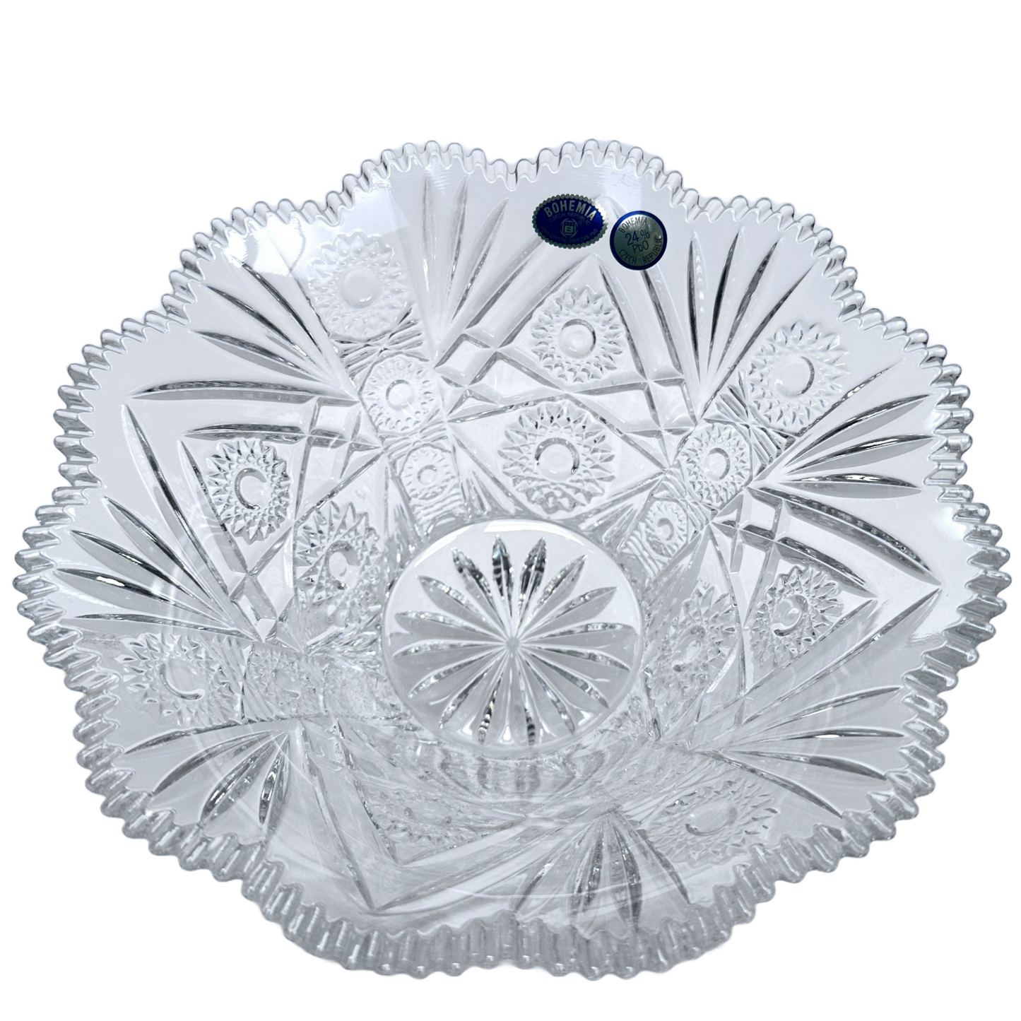 Bohemia Crystal Glass Bowl Small Decorative Bowl Handblown in the Czech Republic