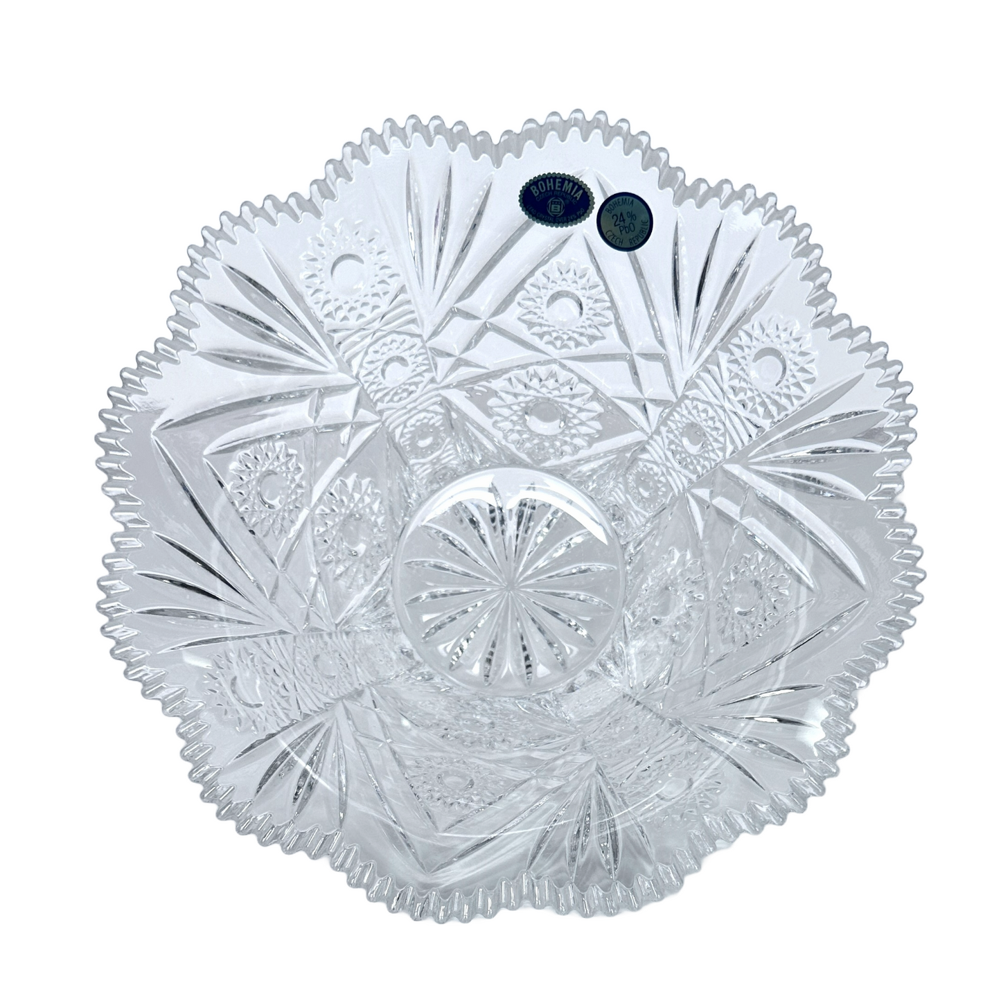 Bohemia Crystal Glass Bowl Small Decorative Bowl Handblown in the Czech Republic