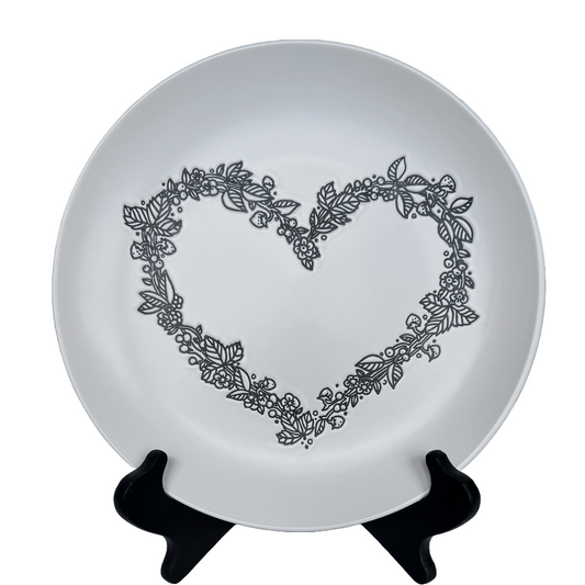 Vita Collection Bella Sweet Hearts 10.5" Ceramic Dinner Plate by Secret Celebrity
