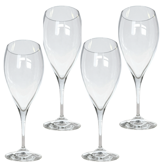 Wine Glasses, Large Handblown 24 oz Made in Italy by "RCR Italian Glassware" Set of 4