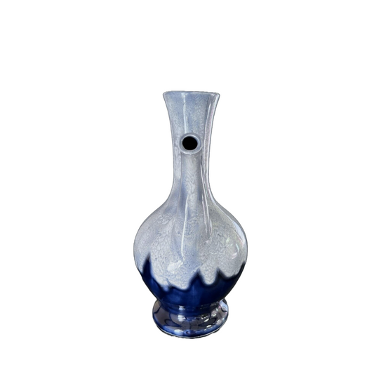 Pitcher Jug, Blue Ombre Ceramic w/Long Spout & Handle, Handmade in India