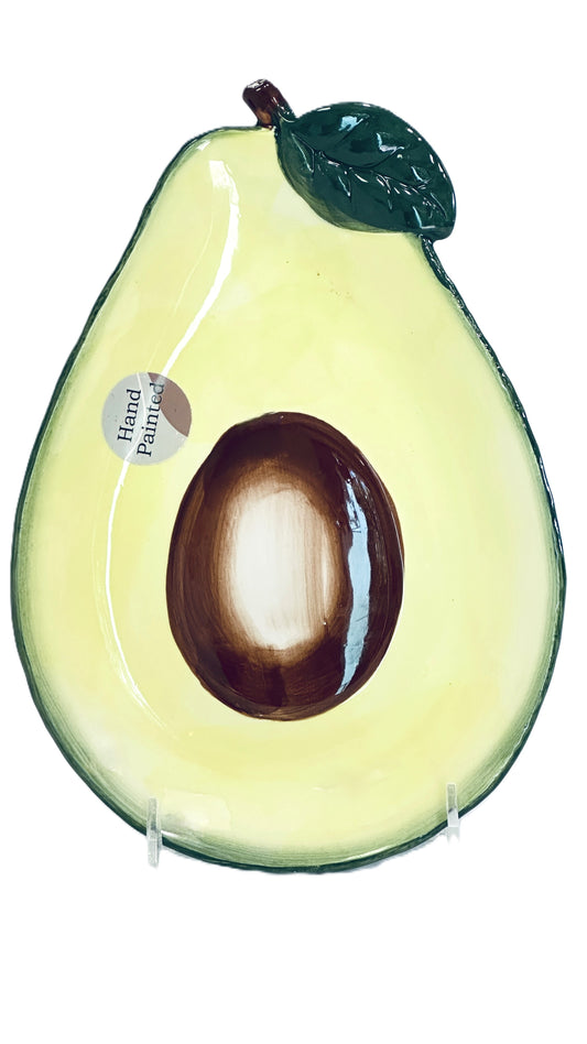 Avocado 10" Hand Painted Plate or Small Platter